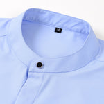 3 Pieces Non-Iron Hidden Placket Stand Collar Dress Shirt