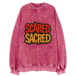 SCARED;SACRED JOURNEY Spiritual Purple Hat - Vintage Sweatshirt