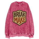 BREAK;MAKE THE RULES Rebel Red Snapback - Vintage Sweatshirt