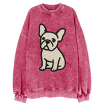 French Bulldog - Head tilt one ear up - Vintage Sweatshirt