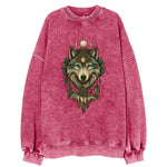 Pearl Wolf Shimmer  - Vintage Sweatshirt