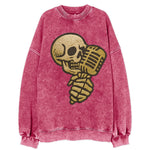 Skull Microphone  - Vintage Sweatshirt