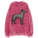 Scottish Deerhound - Trendy hound silhou - Vintage Sweatshirt