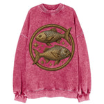 Pisces Fish  - Vintage Sweatshirt