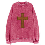 Carved Cross  - Vintage Sweatshirt