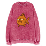 The Goldfish Judging Silently - Vintage Sweatshirt