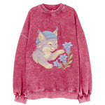 Lynx and Gentian - Vintage Sweatshirt