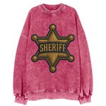 Sheriff Badge  - Vintage Sweatshirt