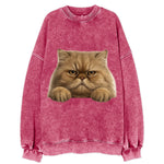Persian Cat  - Vintage Sweatshirt