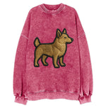 Swedish Vallhund - Contemporary Viking d - Vintage Sweatshirt