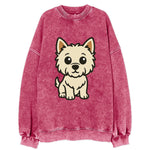 West Highland White Terrier - Alert standing pose - Vintage Sweatshirt
