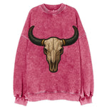 Bull Skull  - Vintage Sweatshirt