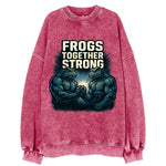 Frogs Together Strong 4 - Vintage Sweatshirt
