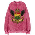 Bolivia Llama Emblem  - Vintage Sweatshirt