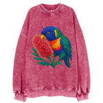 Rainbow Lorikeet Bottlebrush - Vintage Sweatshirt