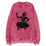 Bharatanatyam classical Indian pose - Vintage Sweatshirt