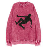 Parkour athlete wall run - Vintage Sweatshirt