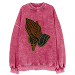 Praying Hands  - Vintage Sweatshirt