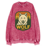 Arctic White Wolf  - Vintage Sweatshirt