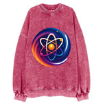Micro Macro - Atom structure expanding i - Vintage Sweatshirt