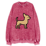 Chihuahua - Tan smooth coat flat side profile - Vintage Sweatshirt