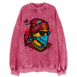 Los Angeles Trojan wearing USC beanie with SC patch - Vintage Sweatshirt