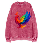 Liberation Bird - Phoenix with each feat - Vintage Sweatshirt