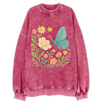 Mint Night Butterfly - Vintage Sweatshirt