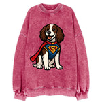 Springer Spaniel Friendly Hero  - Vintag Vintage Sweatshirt