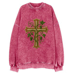 Vine Cross  - Vintage Sweatshirt
