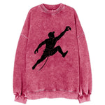 Rock wall climber reaching hold - Vintage Sweatshirt