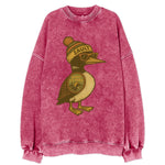 Sault Ste Marie Loon wearing Sault beani - Vintage Sweatshirt