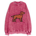 Irish Setter - Red/chestnut flat side profile - Vintage Sweatshirt