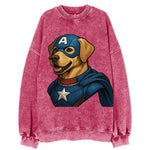 Labrador Patriotic Hero  - Vintage Sweatshirt