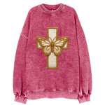 Resurrection Cross  - Vintage Sweatshirt