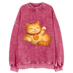 Maneki Neko Pose - Vintage Sweatshirt