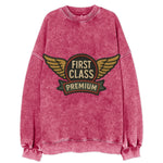 First Class Emblem  - Vintage Sweatshirt