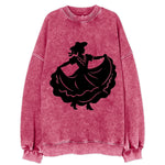 Mexican folk dancer twirling skirt - Vintage Sweatshirt