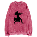 Violinist performing dramatic pose - Vintage Sweatshirt