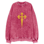 Order Of Santiago Cross - Vintage Sweatshirt