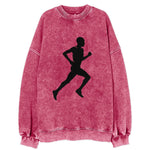 Kenyan distance runner stride - Vintage Sweatshirt