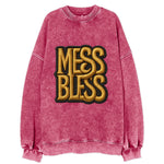 MESS;BLESS UP Gold Metallic Visor - Vintage Sweatshirt