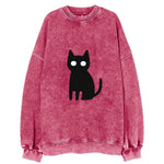 YOU MUST EMBRACE THE VOID | Black cat st - Vintage Sweatshirt