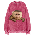 Capuchin Monkey  - Vintage Sweatshirt