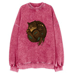 Sleeping Wolf Peace  - Vintage Sweatshirt