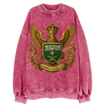 Saudi Arabia Heritage Badge  - Vintage Sweatshirt