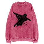 Wingsuit flyer gliding - Vintage Sweatshirt