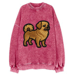 Tibetan Spaniel - Modern Tibetan breed d - Vintage Sweatshirt
