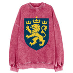 Sweden Three Crowns Emblem  - Vintage Sweatshirt