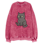 The Cat Judging Silently - Vintage Sweatshirt